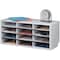 Fellowes Literature Organizer, 12-Cmptmnt, 29"x11-7/8"x12-15/16", DVGY FEL25004 - alternate 2